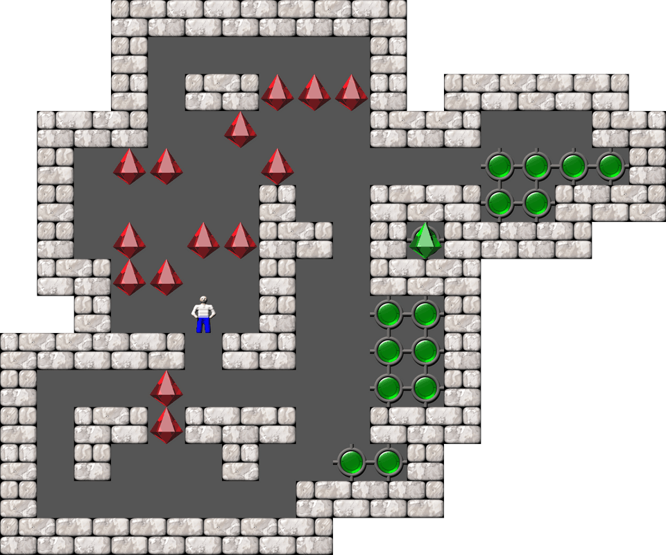 Sokoban Magic Pearls level 95